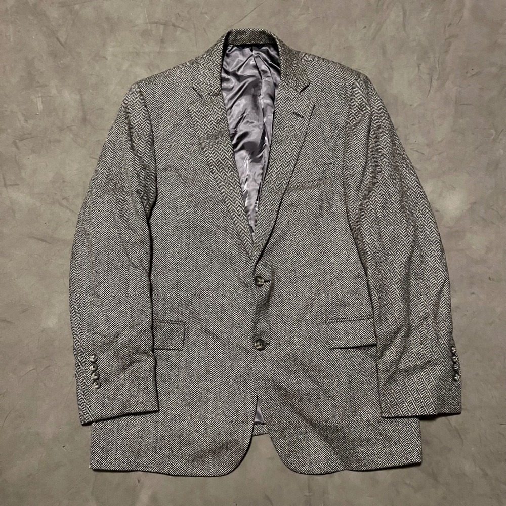 Brooks Brothers Cashmere Wool 42R Lanificio Di Pray Herringbone Regent Blazer